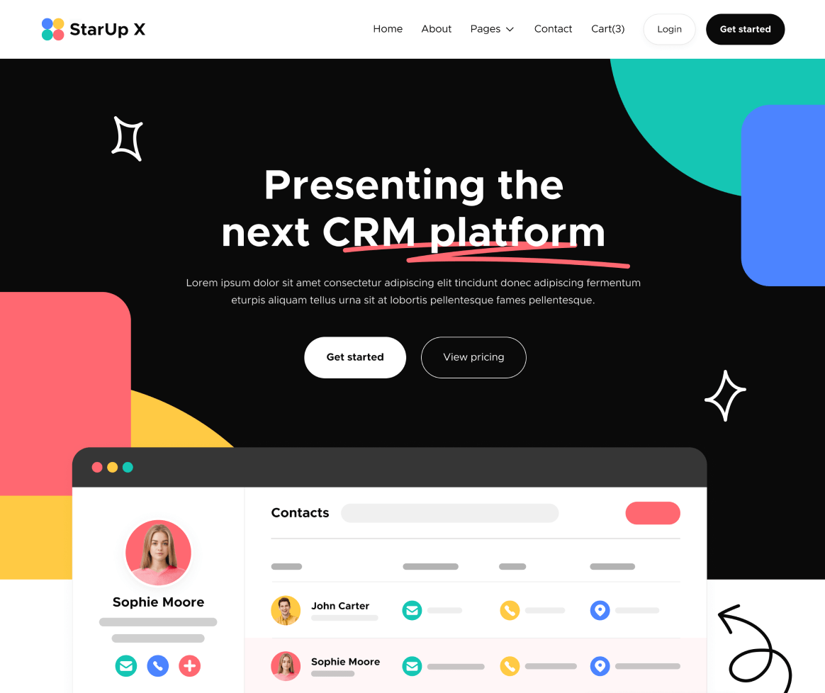 Home V2 - StarUp X Webflow Template