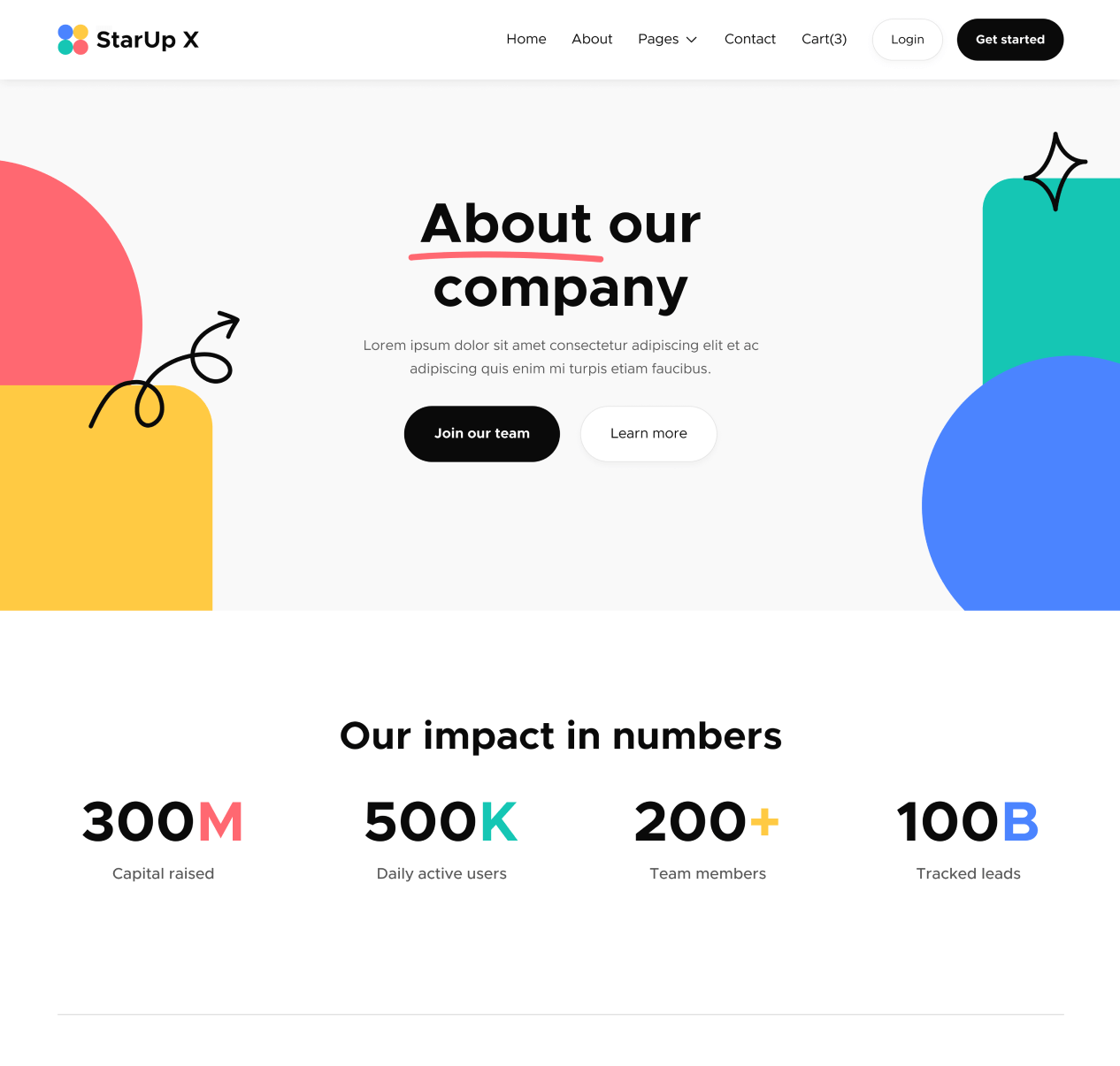 About - StarUp X Webflow Template