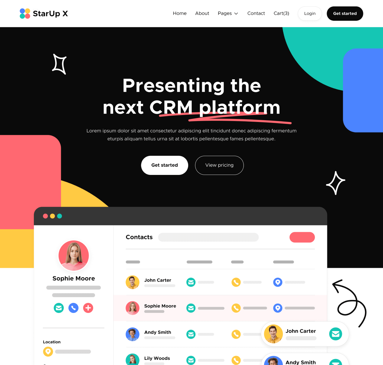 Home V2 - StarUp X Webflow Template