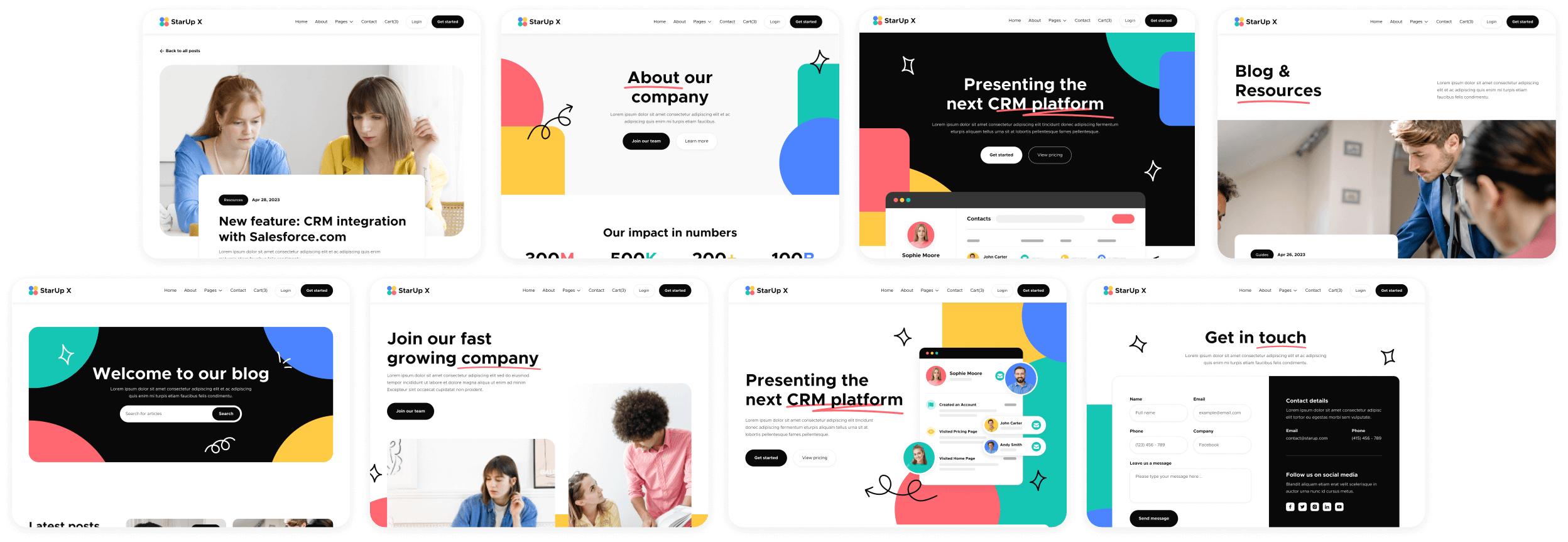 Buy Template - StarUp X Webflow Template