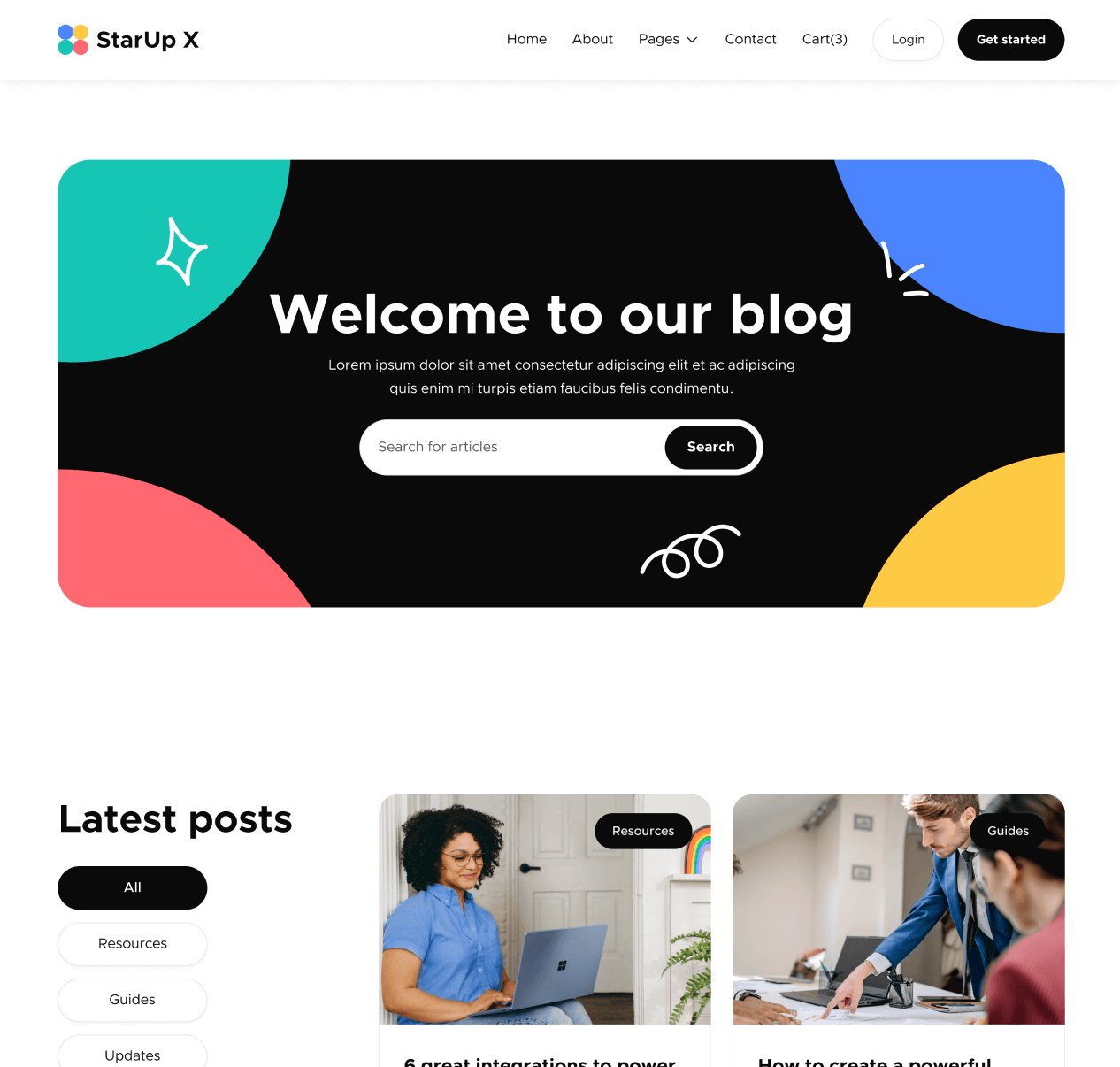 Blog V3 - StarUp X Webflow Template