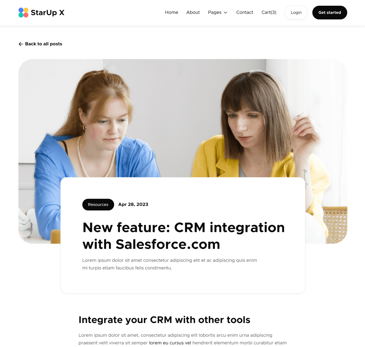 Blog Post - StarUp X Webflow Template
