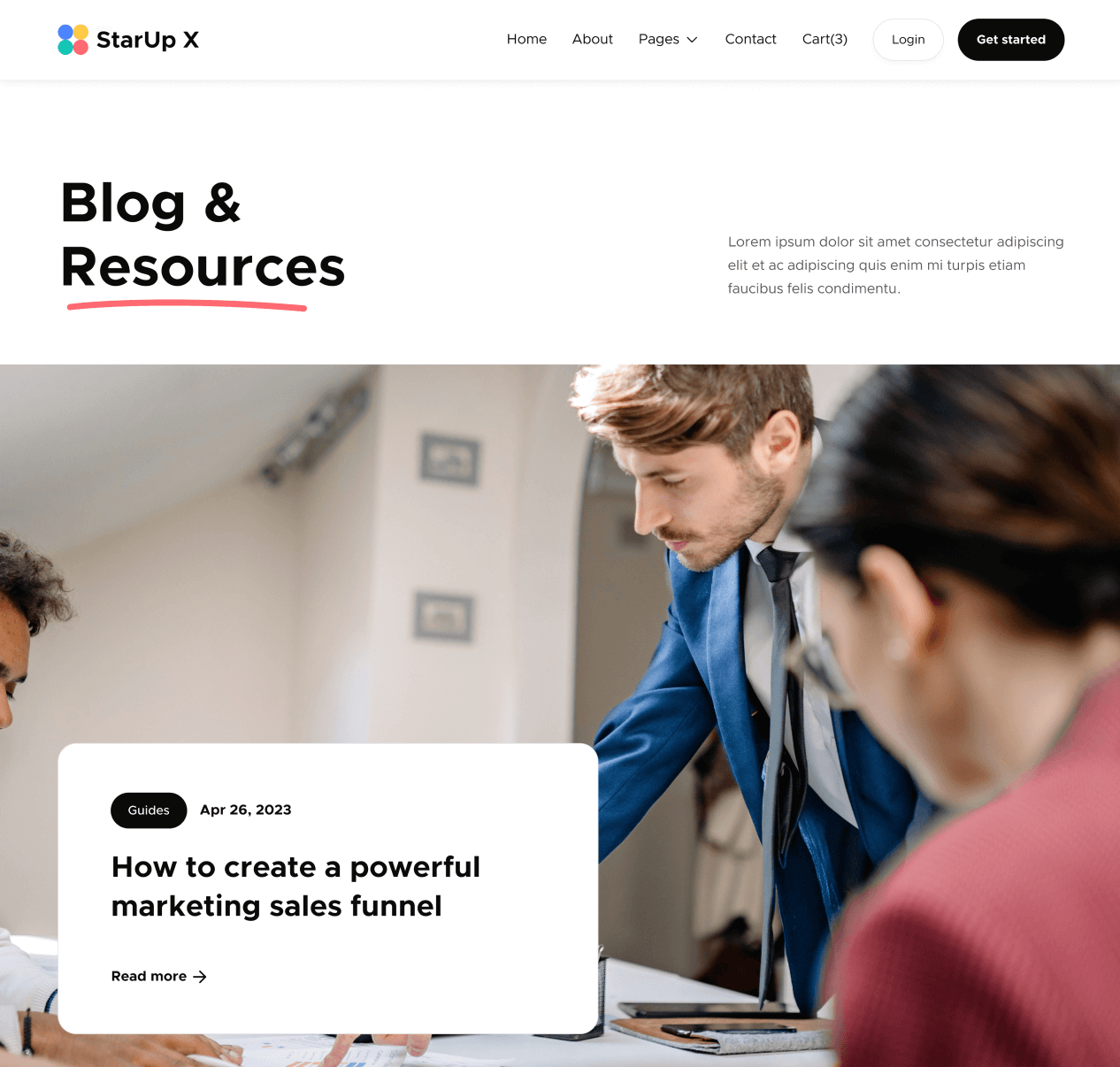 Blog V2 - StarUp X Webflow Template