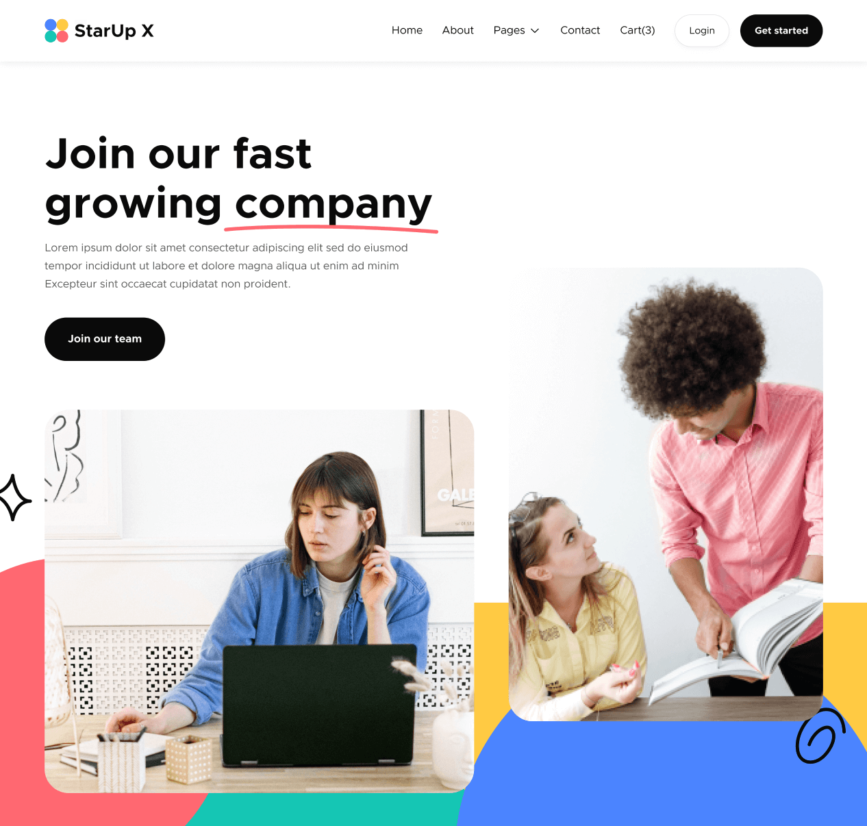 Careers - StarUp X Webflow Template