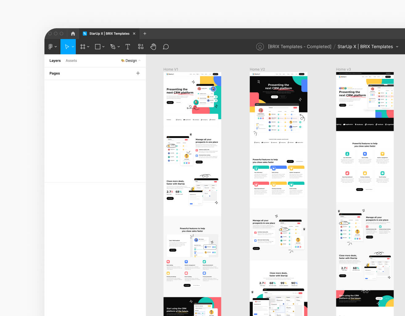 Figma File Included - StarUp X Webflow Template