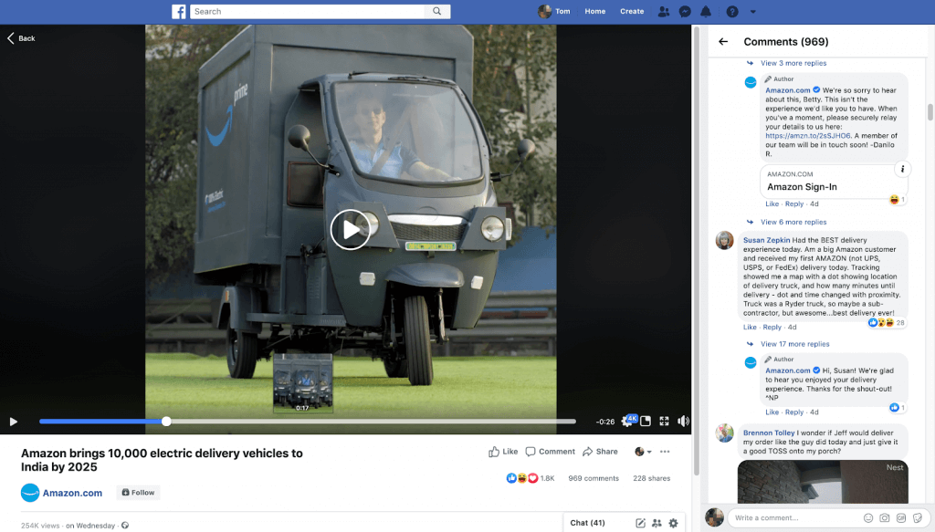 How Amazon uses Facebook Ads