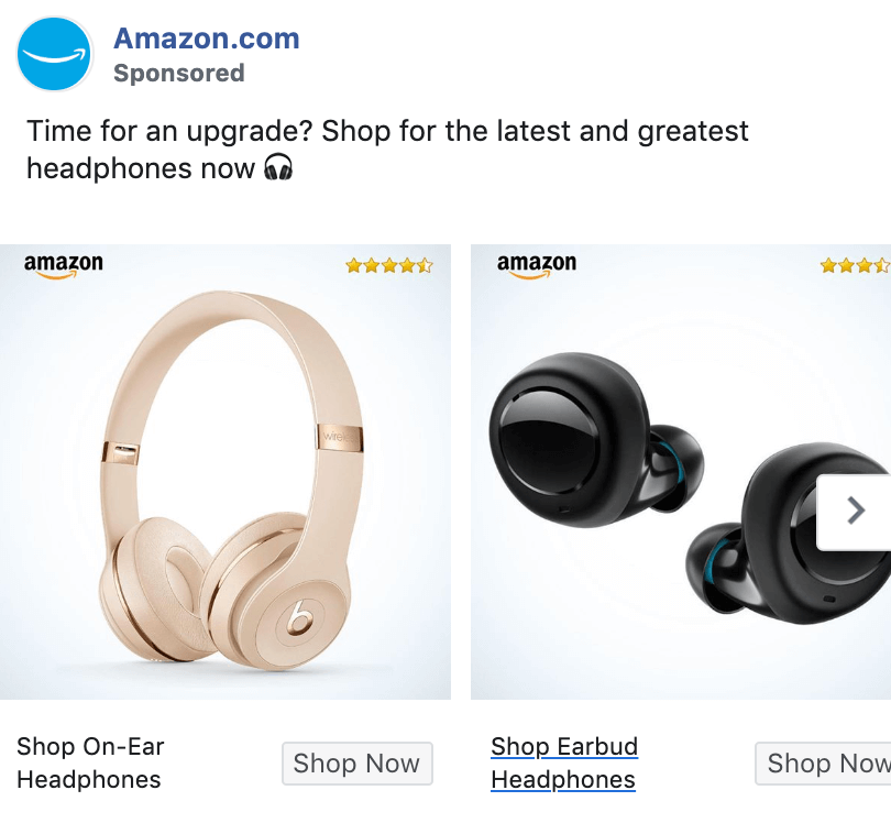 Example of Amazon Ads