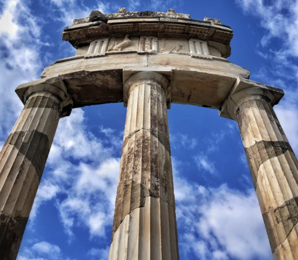 An inspiration for unique brand names like Oracle, the ruins of the temple of Athena where the famous Oracle of Delphi resided.