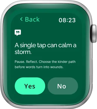 healbond notification on watch