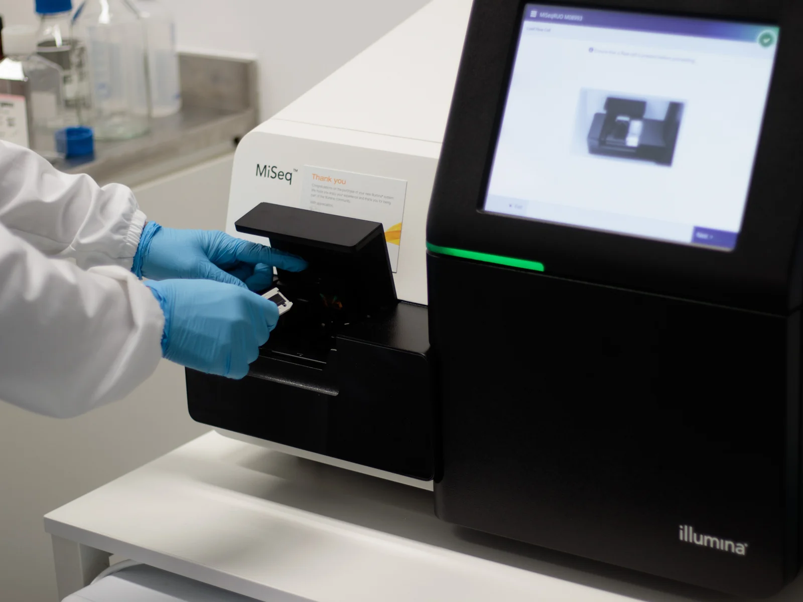 Loading a sequencing run on an Illumina MiSeq