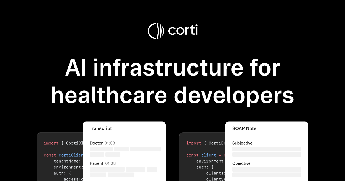 Corti 의료 AI 인프라