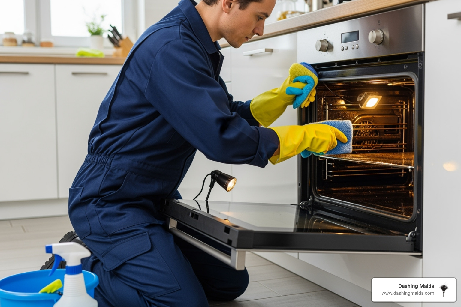 a cleaning professional carefully cleaning the inside of an oven - best deluxe deep cleaning in arvada co a cleaning professional carefully cleaning the inside of an oven - best deluxe deep cleaning in arvada co