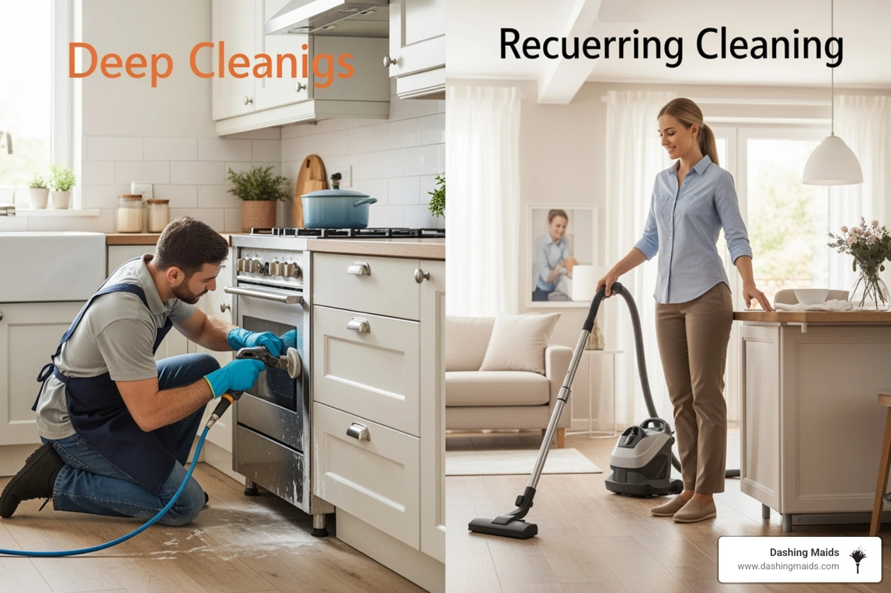 Starting Fresh with a Deep Clean vs Jumping into Recurring Services