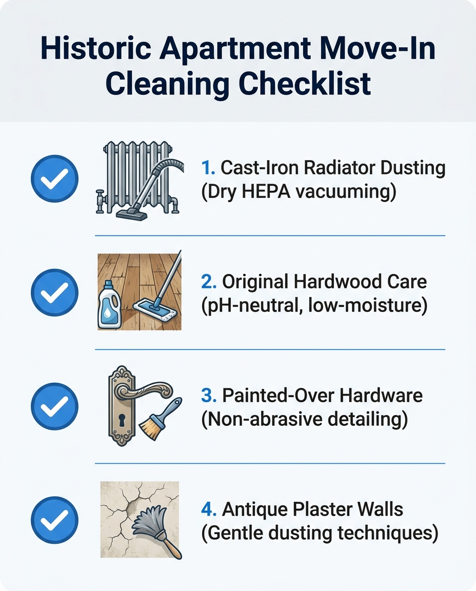 Historic Apartment Move-In Cleaning Checklist