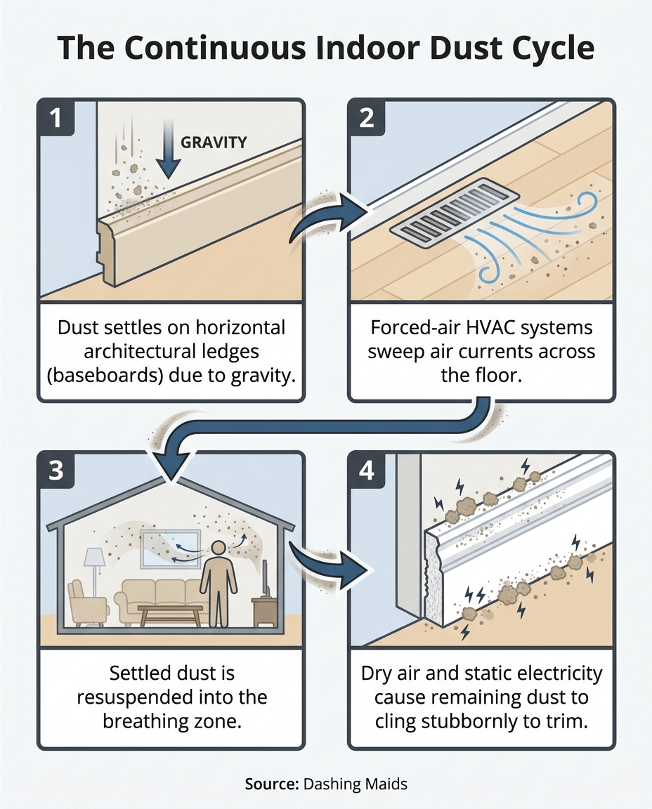 The Continuous Indoor Dust Cycle