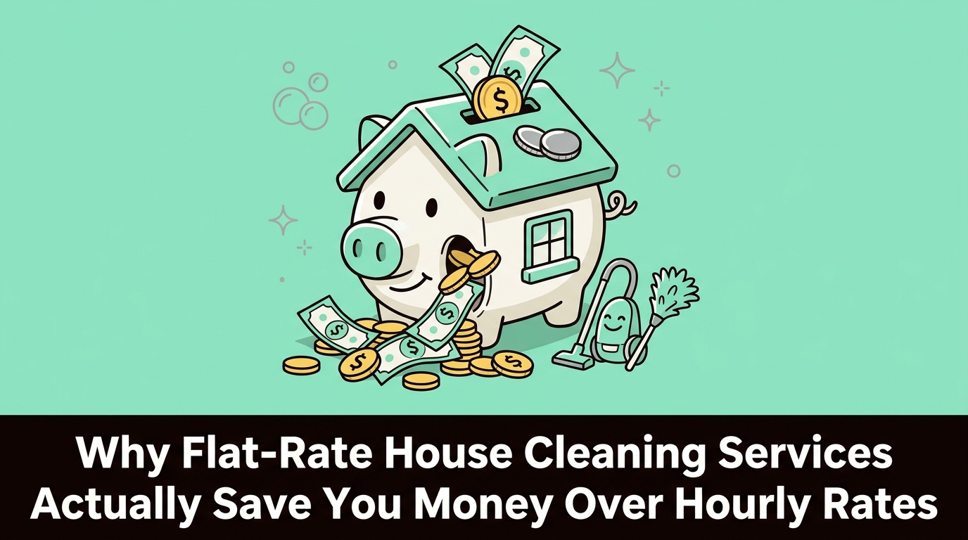 Why Flat-Rate House Cleaning Services Actually Save You Money Over Hourly Rates