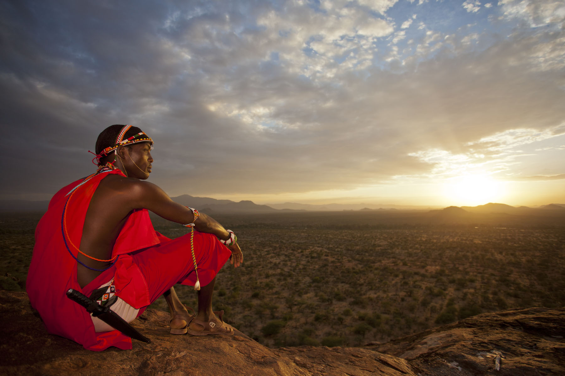 Golden light over the Maasai Mara plains, Kenya