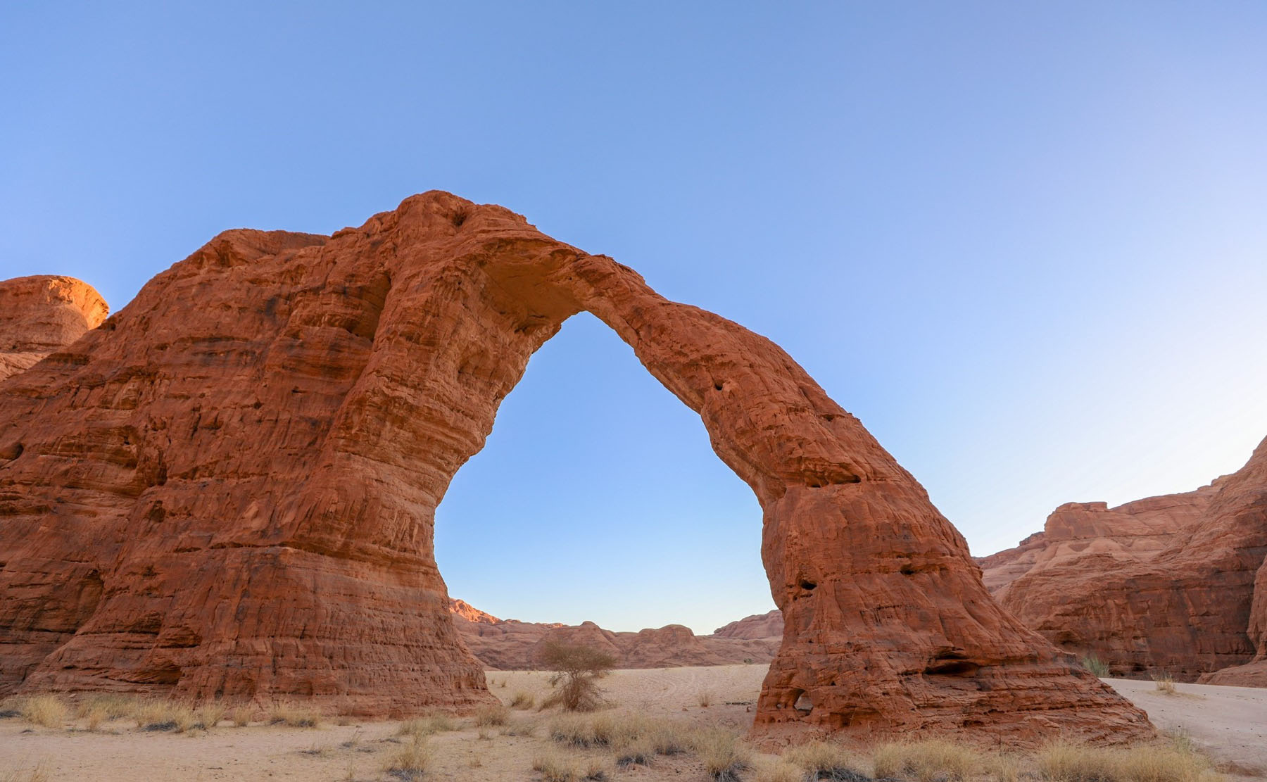 Sandstone canyons of the Ennedi Massif in the Sahara, Chad