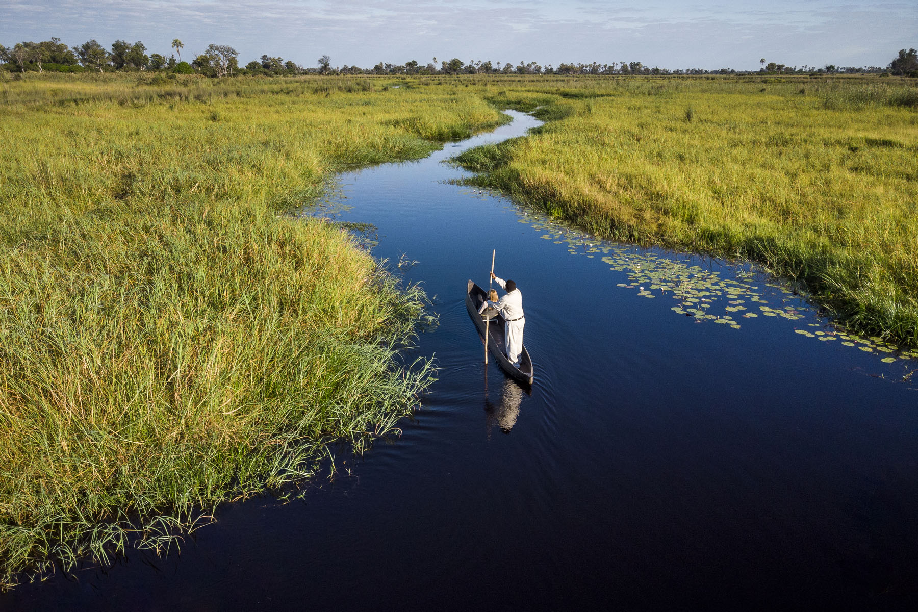 Okavango Delta waterways and wildlife, Botswana