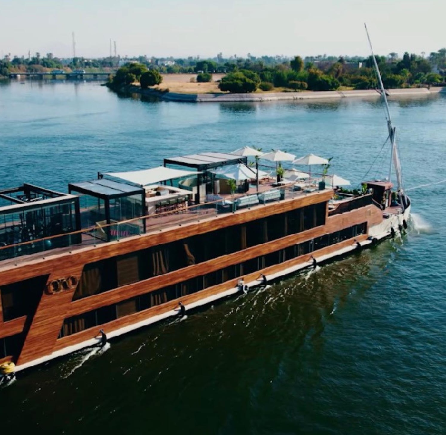 Oro Dahabiya sailing boat on the Nile River