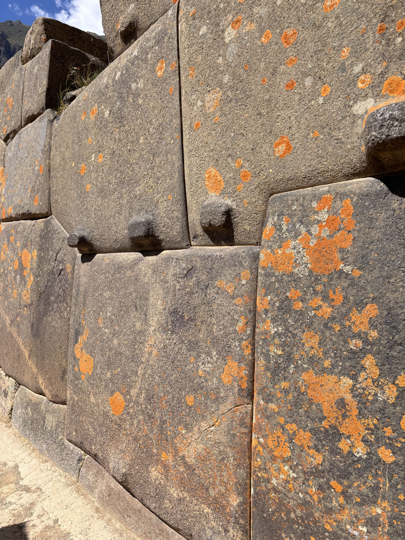 Ancient stone ruins in the Peruvian Andes