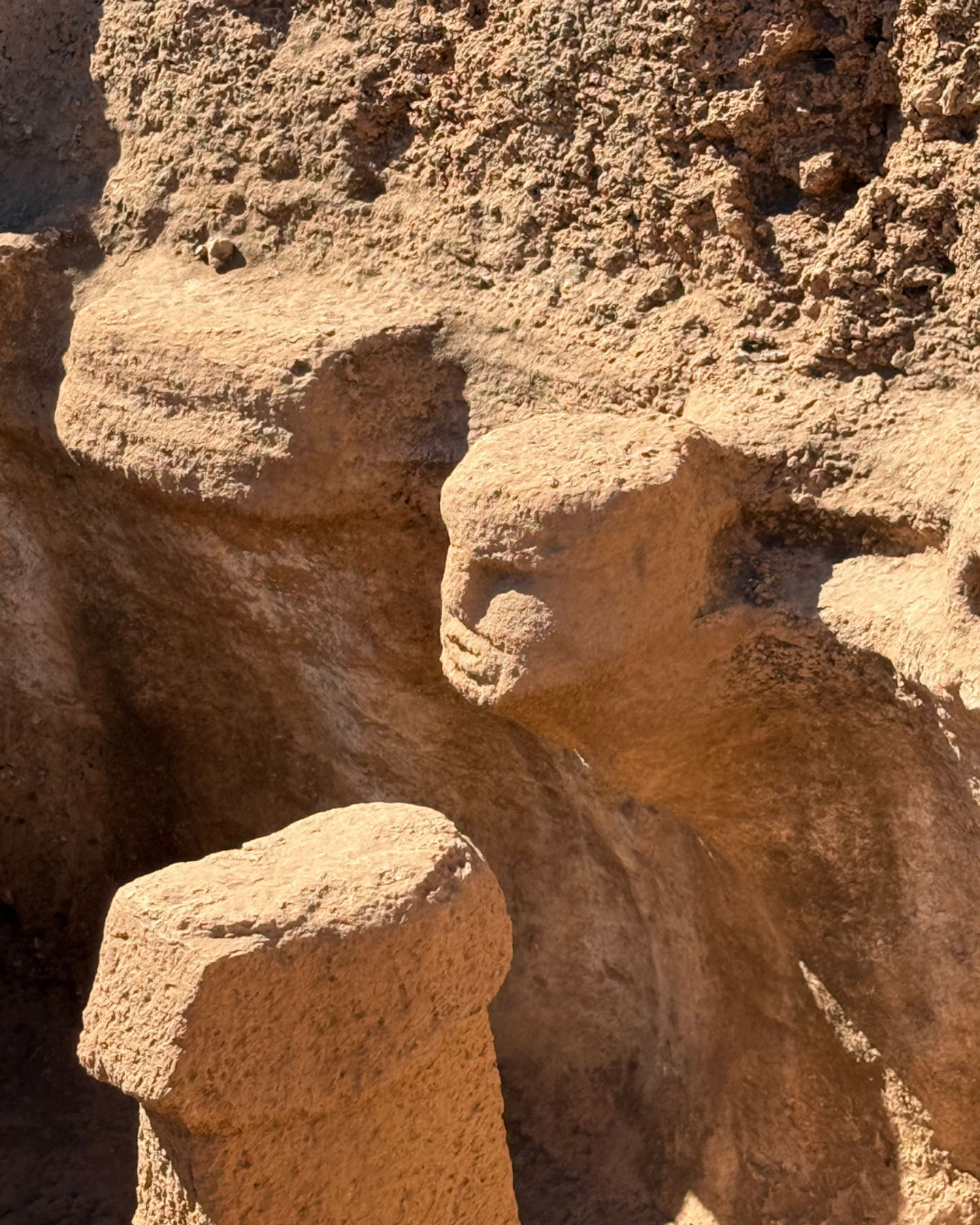 Underground city carved into Cappadocian rock, Turkey