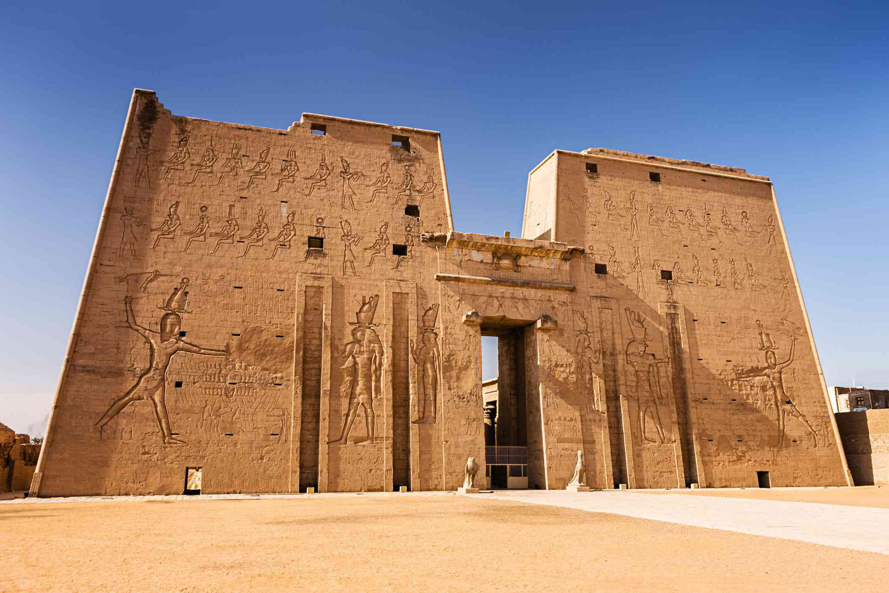 Egyptian temple interior chamber