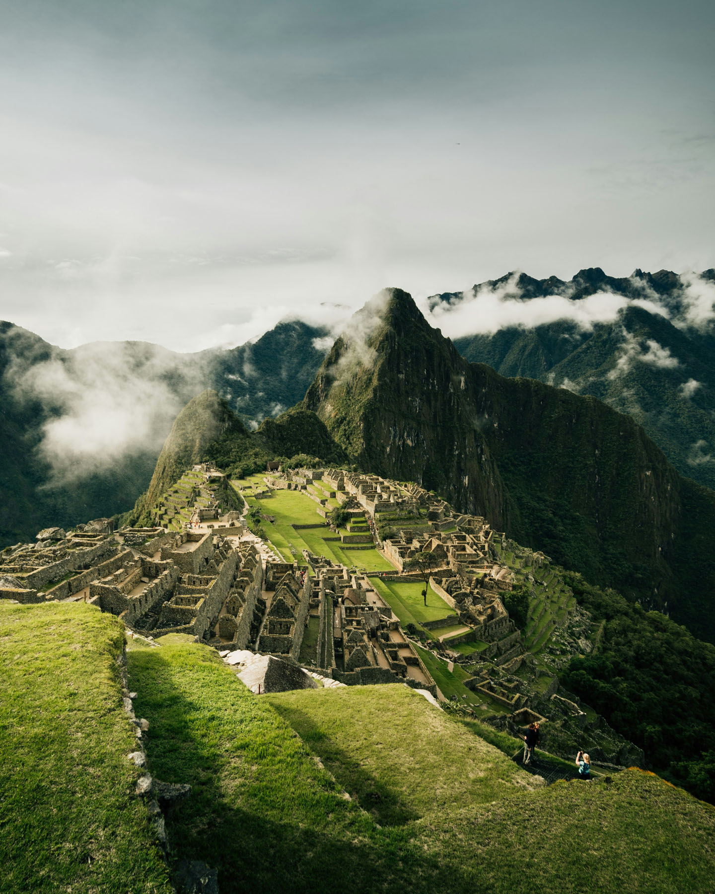 View from Huayna Picchu above Machu Picchu, Peru