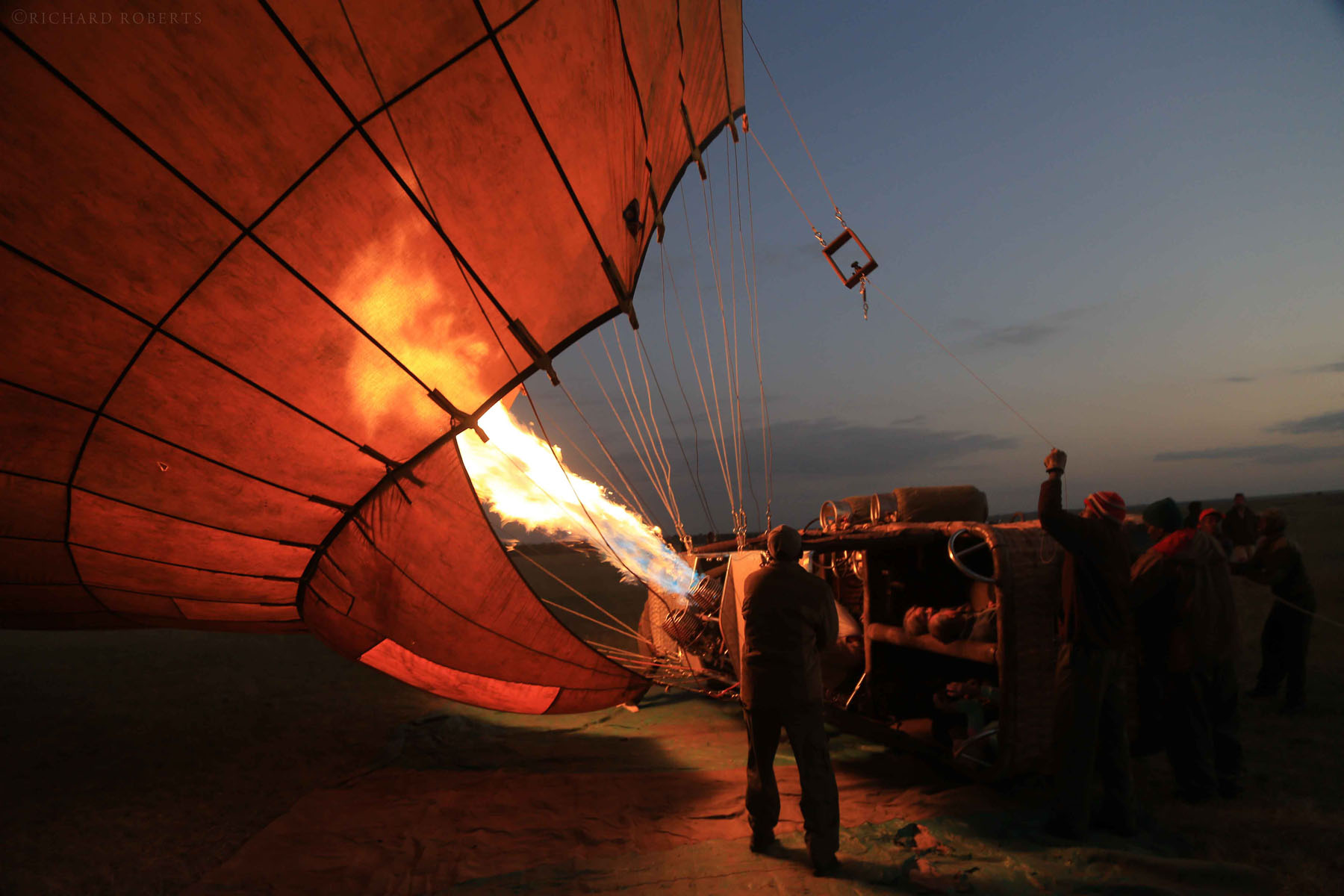 Hot air balloon safari over the Maasai Mara, Kenya