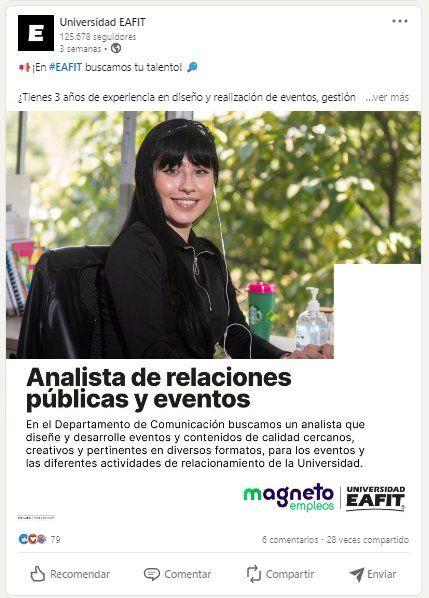Publicaciones en redes sociales creadas por ADME Magneto