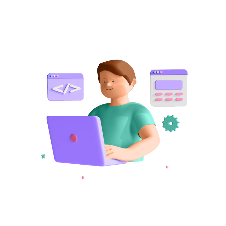 Icono 3d tecnología Aprendizaje flexible 