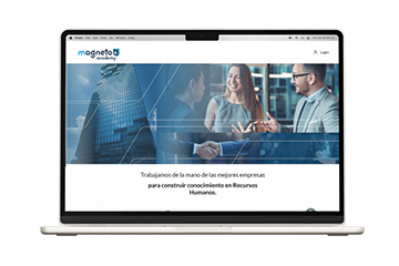 Mockup pantalla de inicio Magneto Academy