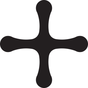 A black cross