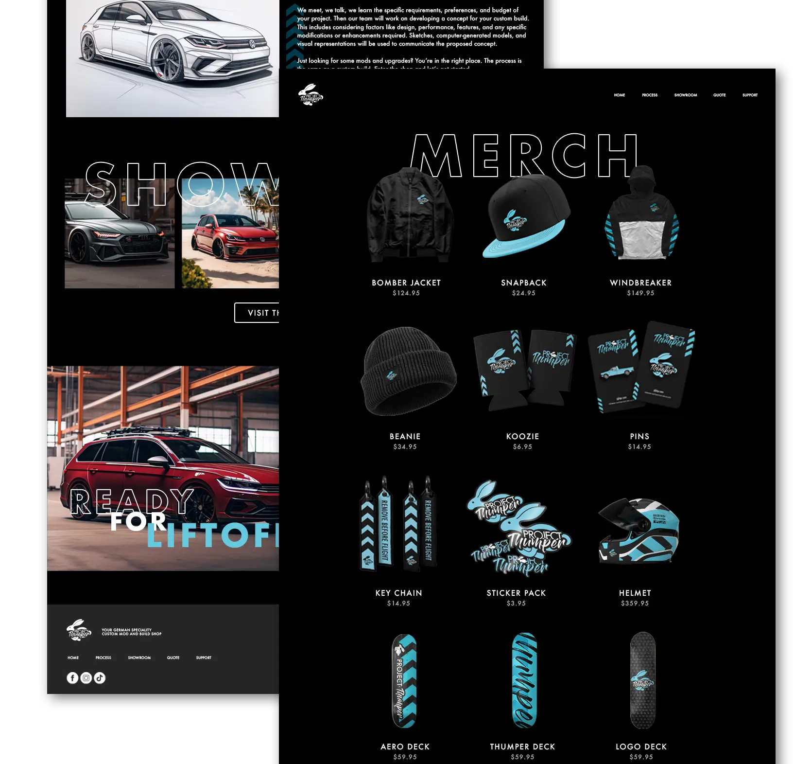 Relik Ghost Project Thumper Web Design
