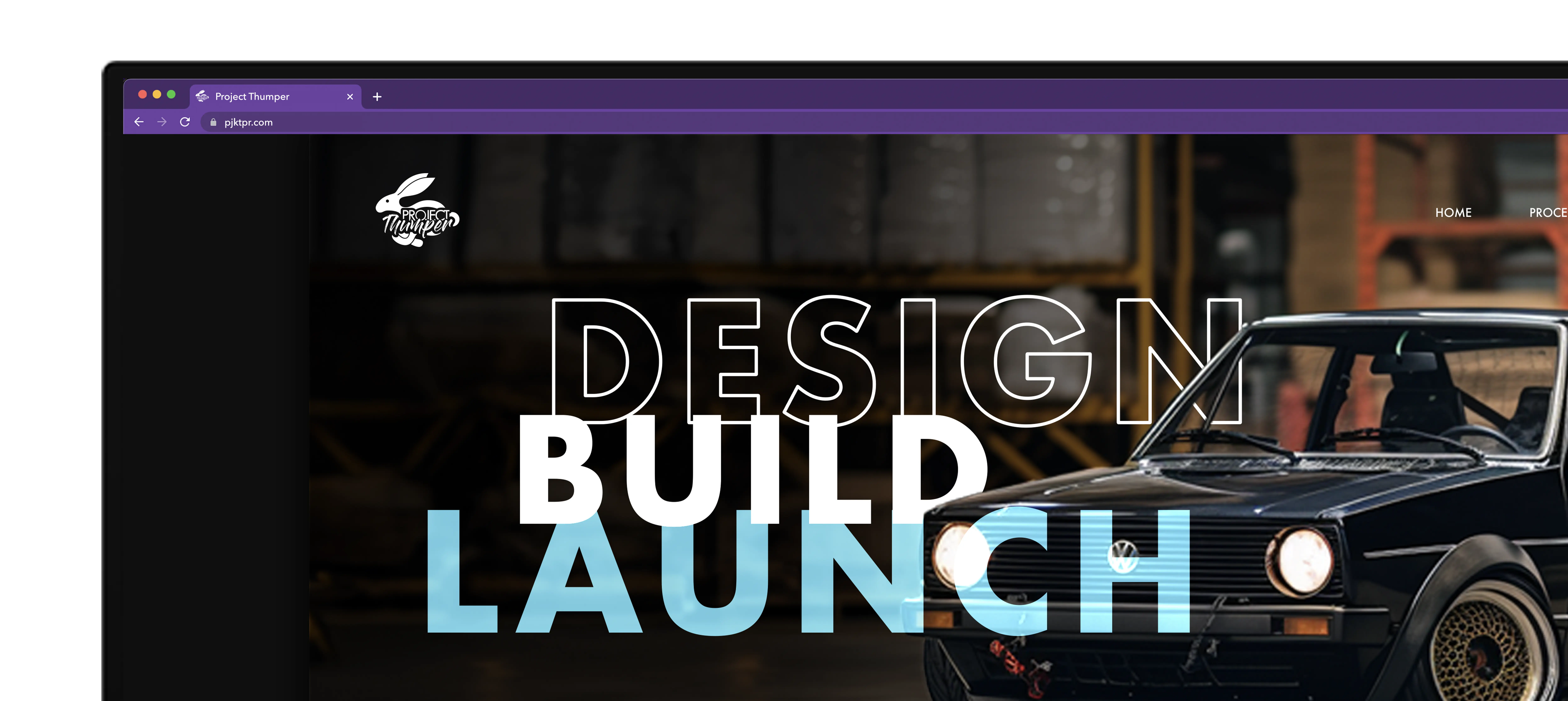 Relik Ghost Project Thumper Web Design
