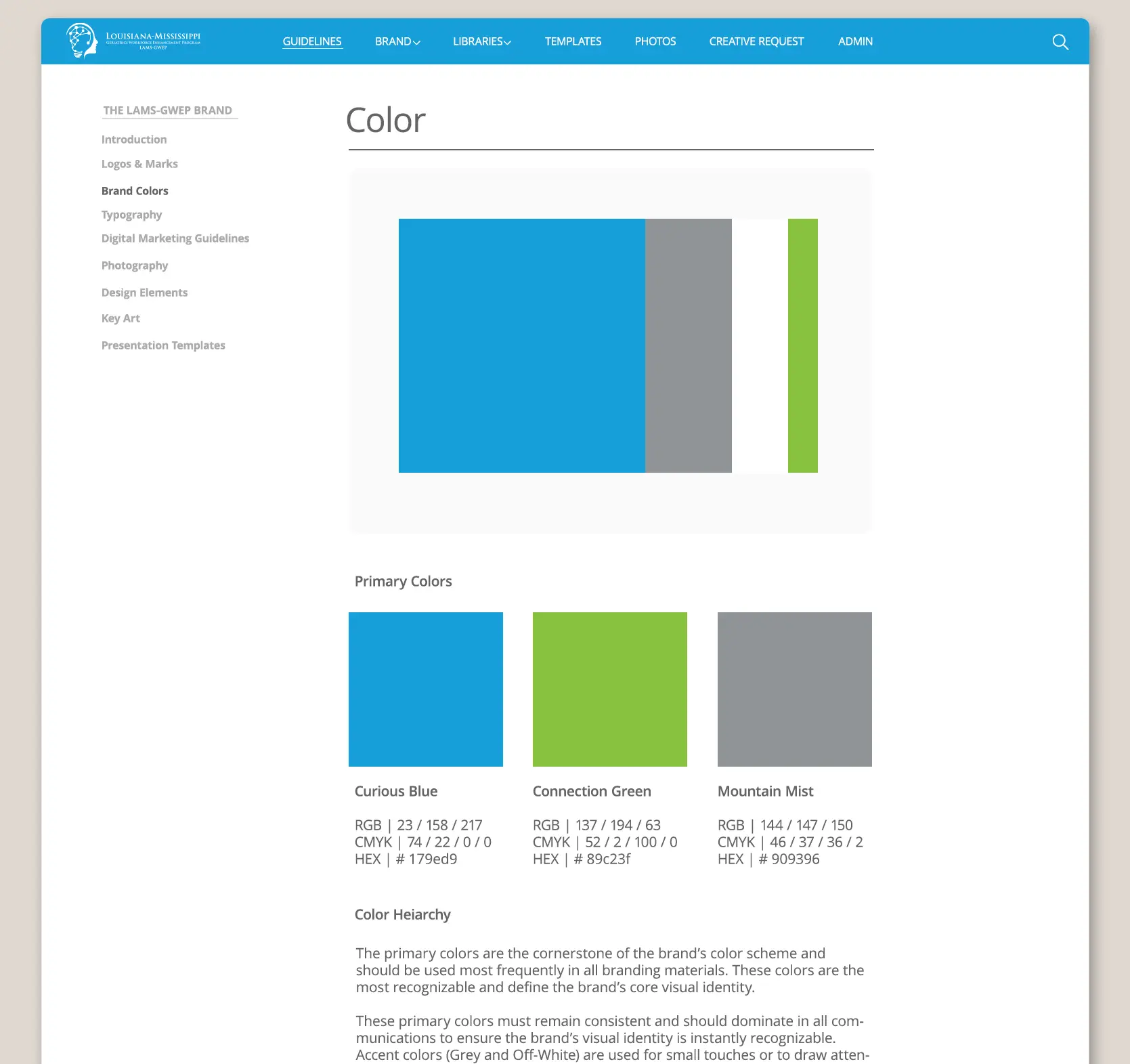 Relik Ghost LAMS-GWEP Branding Brand Center Color