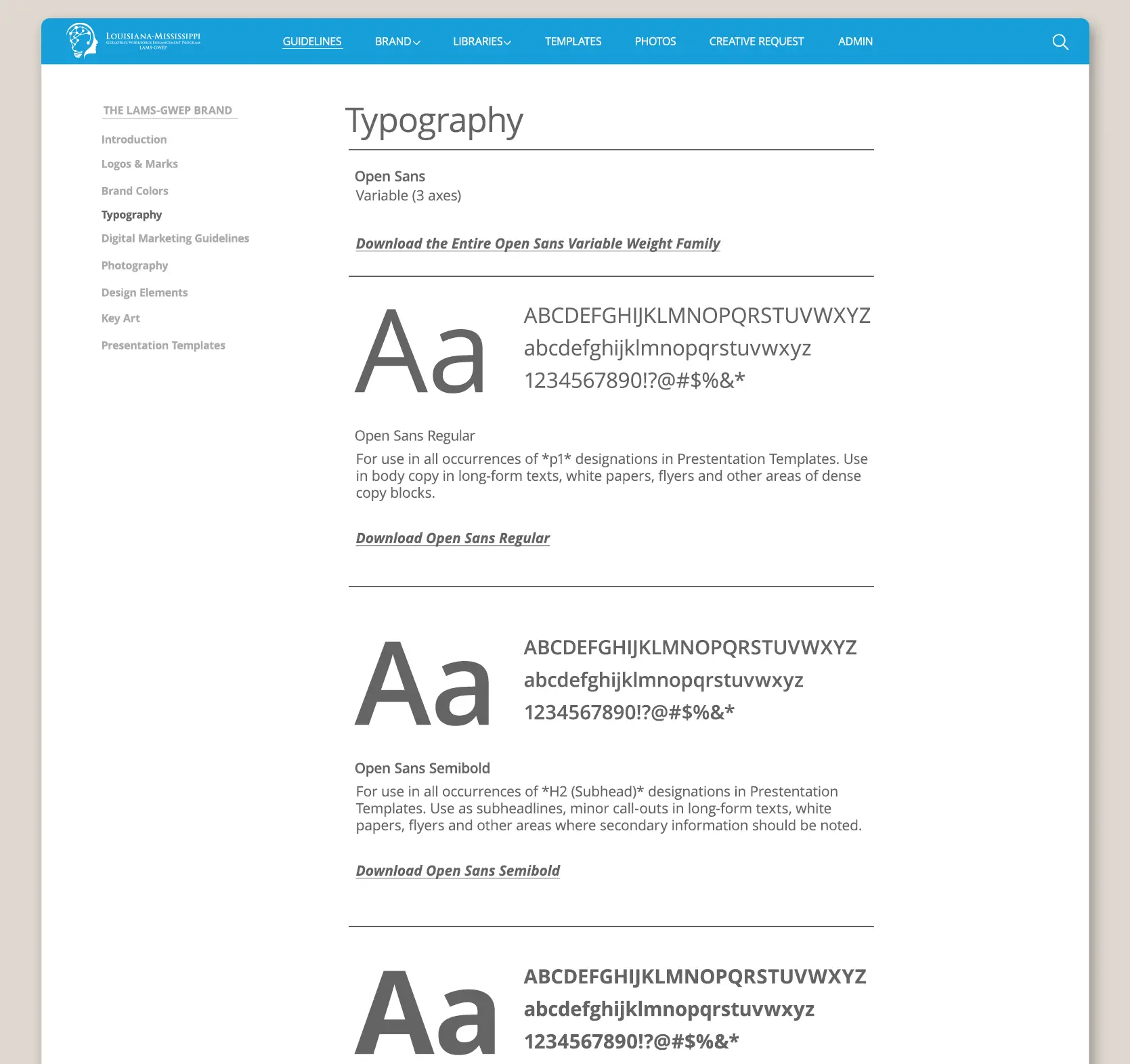 Relik Ghost LAMS-GWEP Branding Brand Center Typography