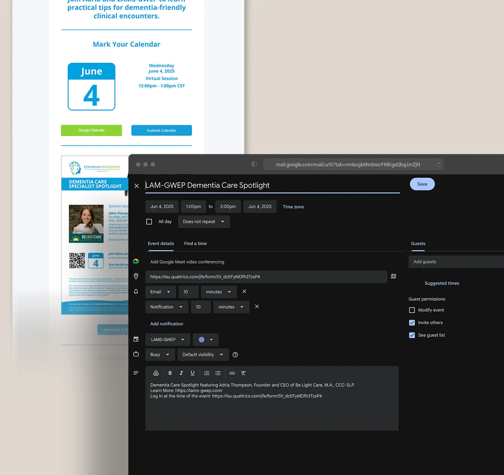 Relik Ghost LAMS-GWEP Email Marketing Platform Campaign Add To Calendar