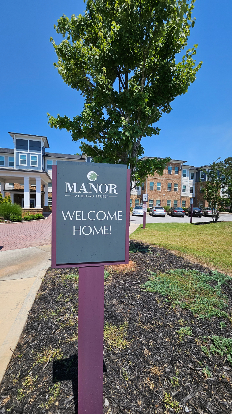 Exterior parking sign