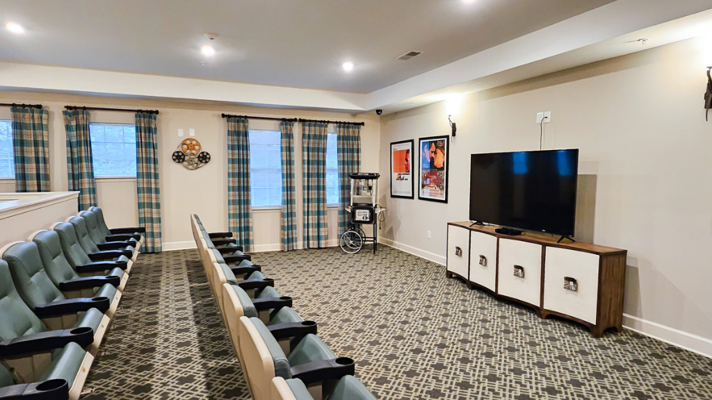 Theatre room with seating