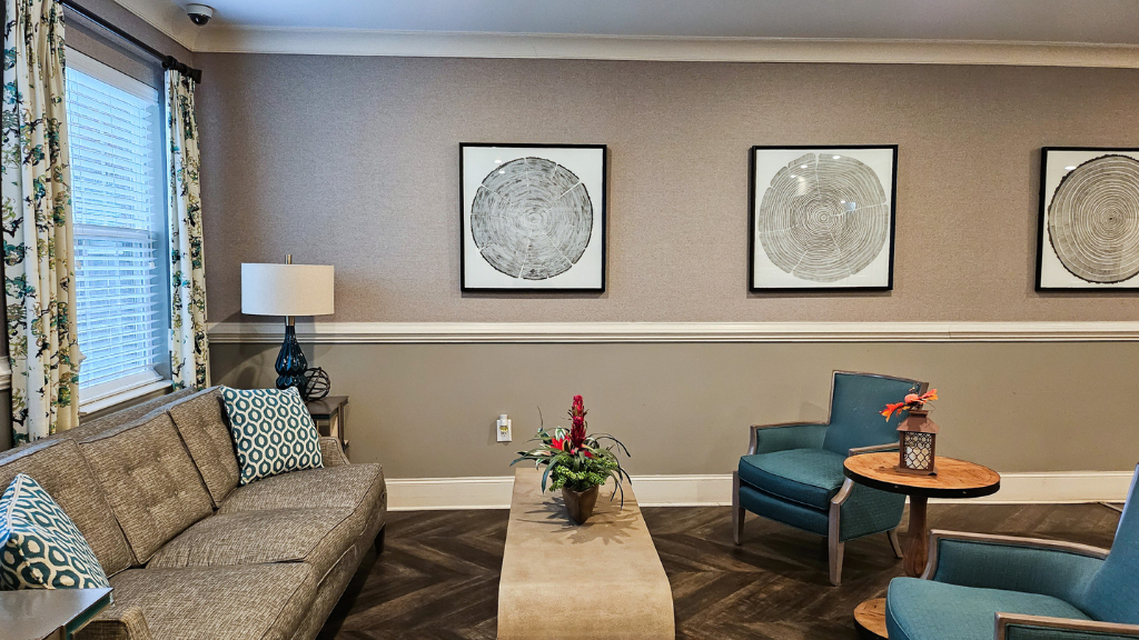 Sitting area with couches