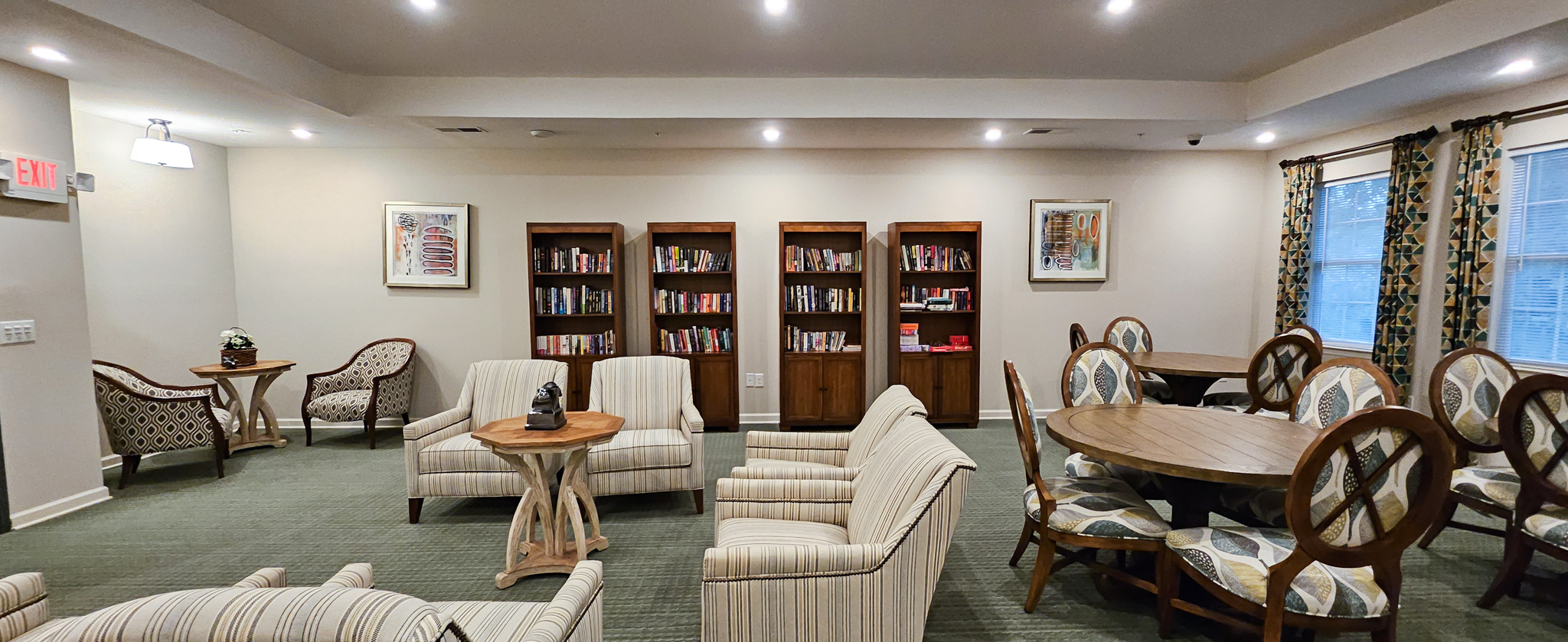 Library with Books