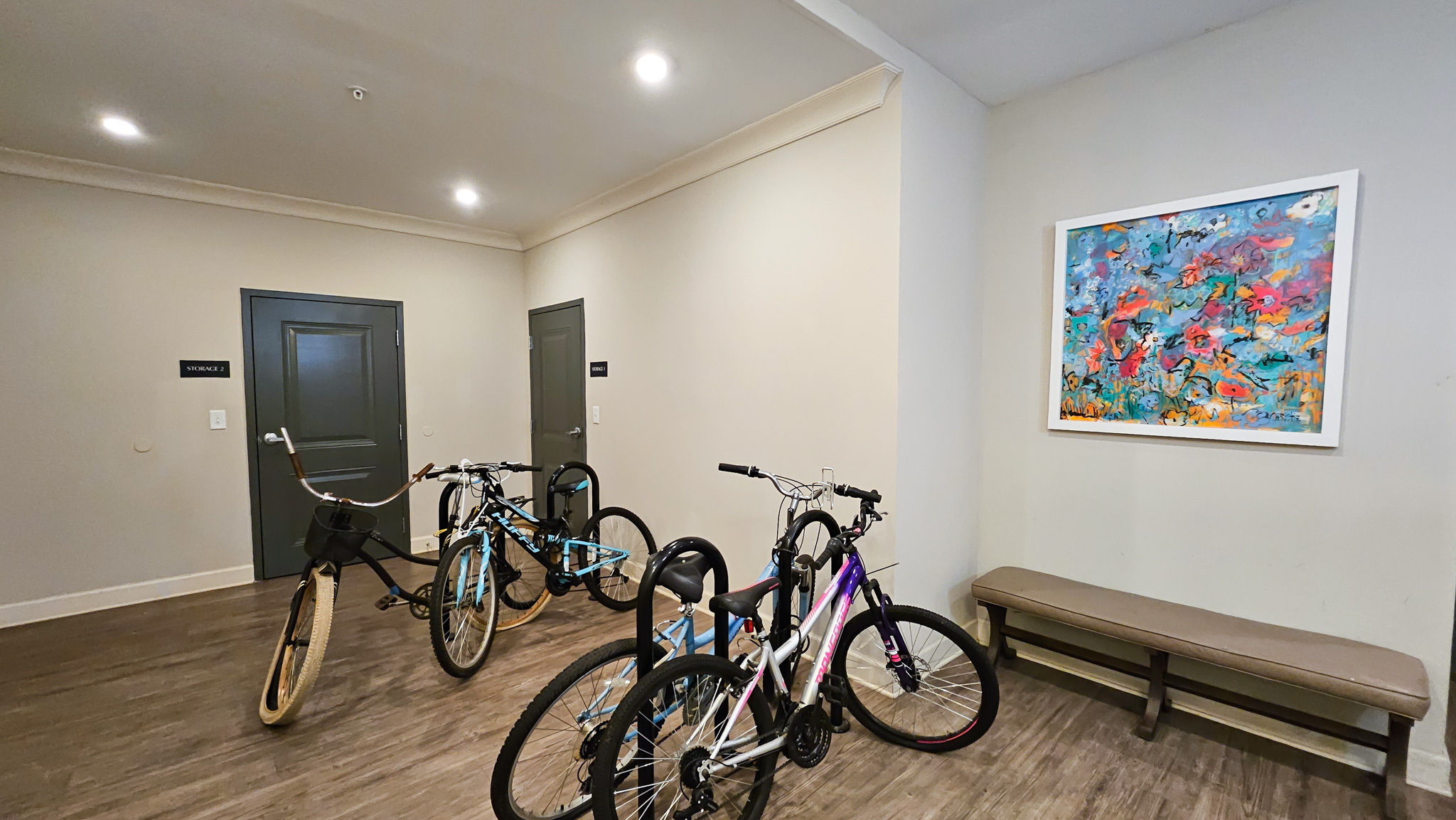 Bike storage area