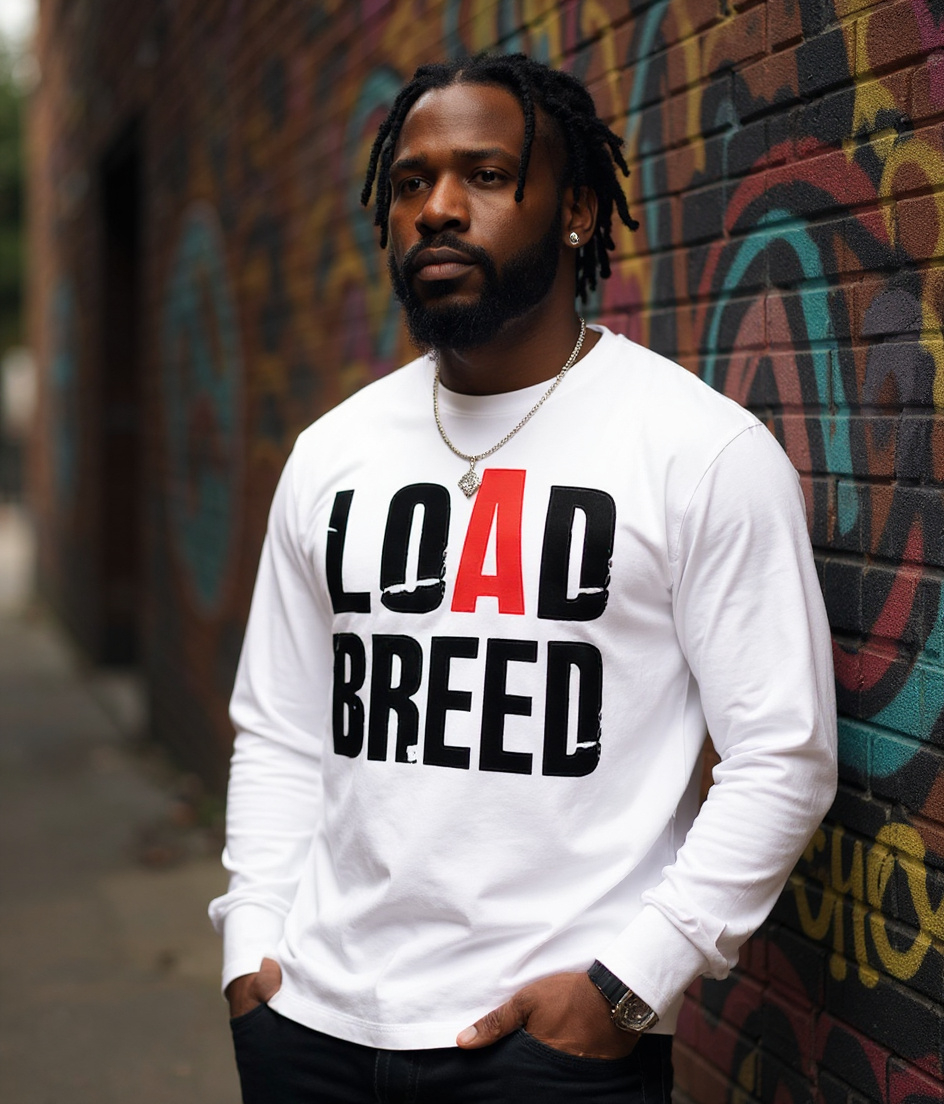 LOaD Breed Classic in White Long Sleeve Mens Tee