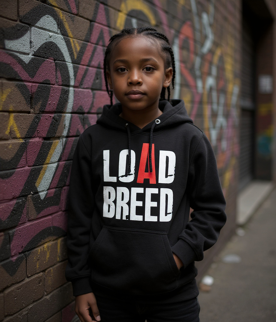 LOaD Breed Classic Kids Hoodie in Black