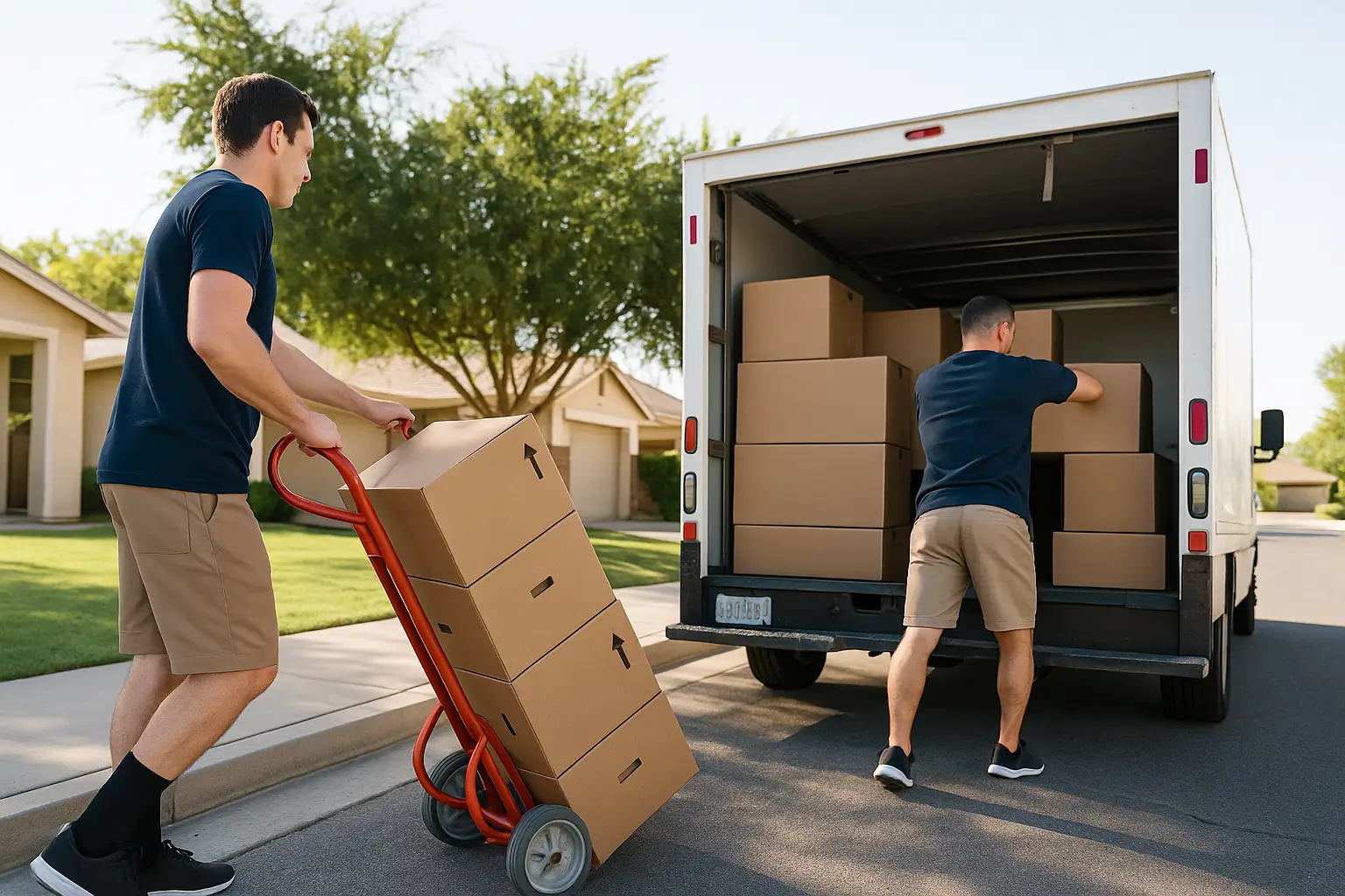 labor only movers in cary nc loading a moving truch