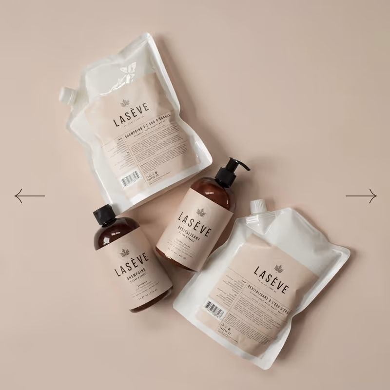 LASÈVE Ecological set Shampoo & Conditioner Refills