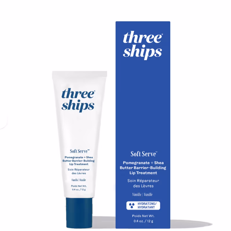 Three Ships — SoftServe™ Pomegranate + Shea Butter Barrier-Building Lip Treatment