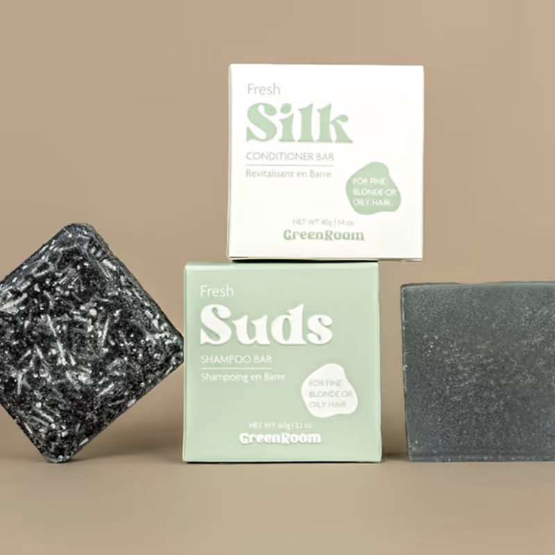 Greenroom Body – Fresh Shampoo & Conditioner Bar Set