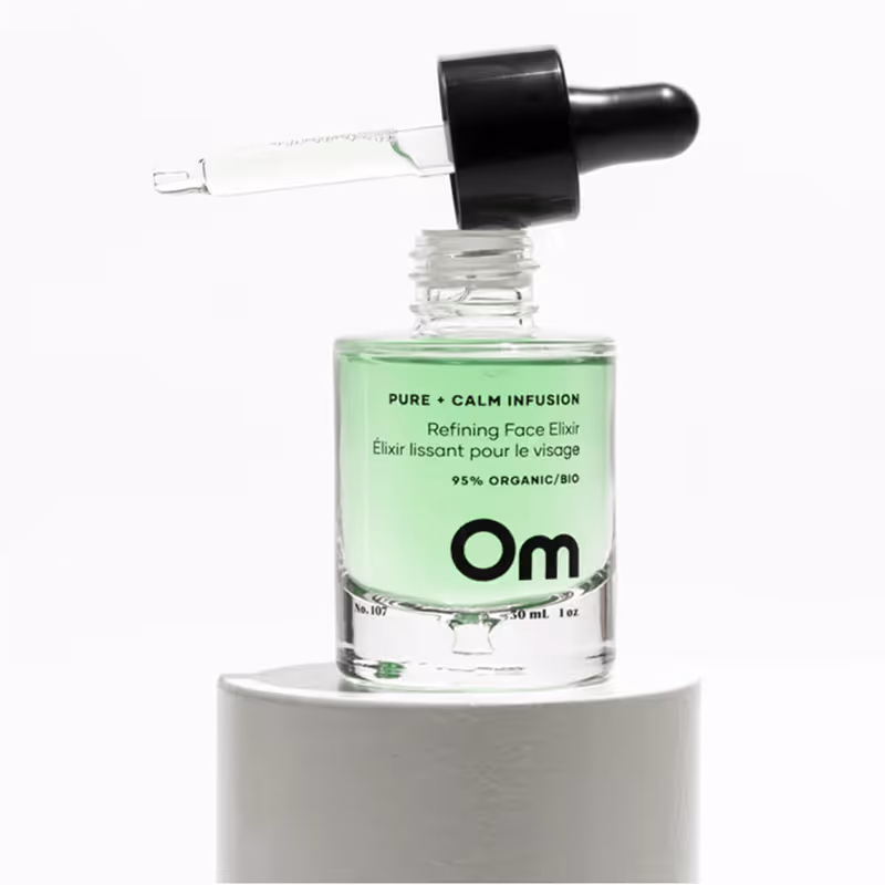 Om Organics – Pure + Calm Infusion Refining Face Elixir